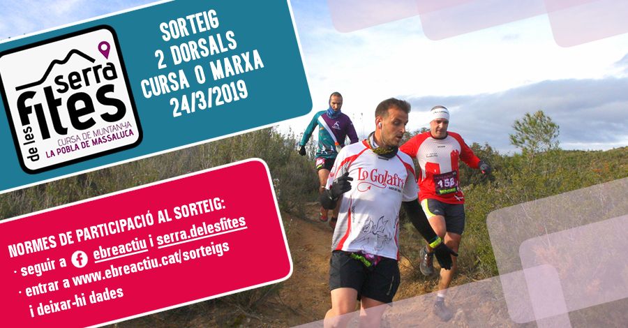 <p>Sorteig 2 dorsals per a la cursa Serra de les Fites de la Pobla de Massaluca del 24/3/2019</p>